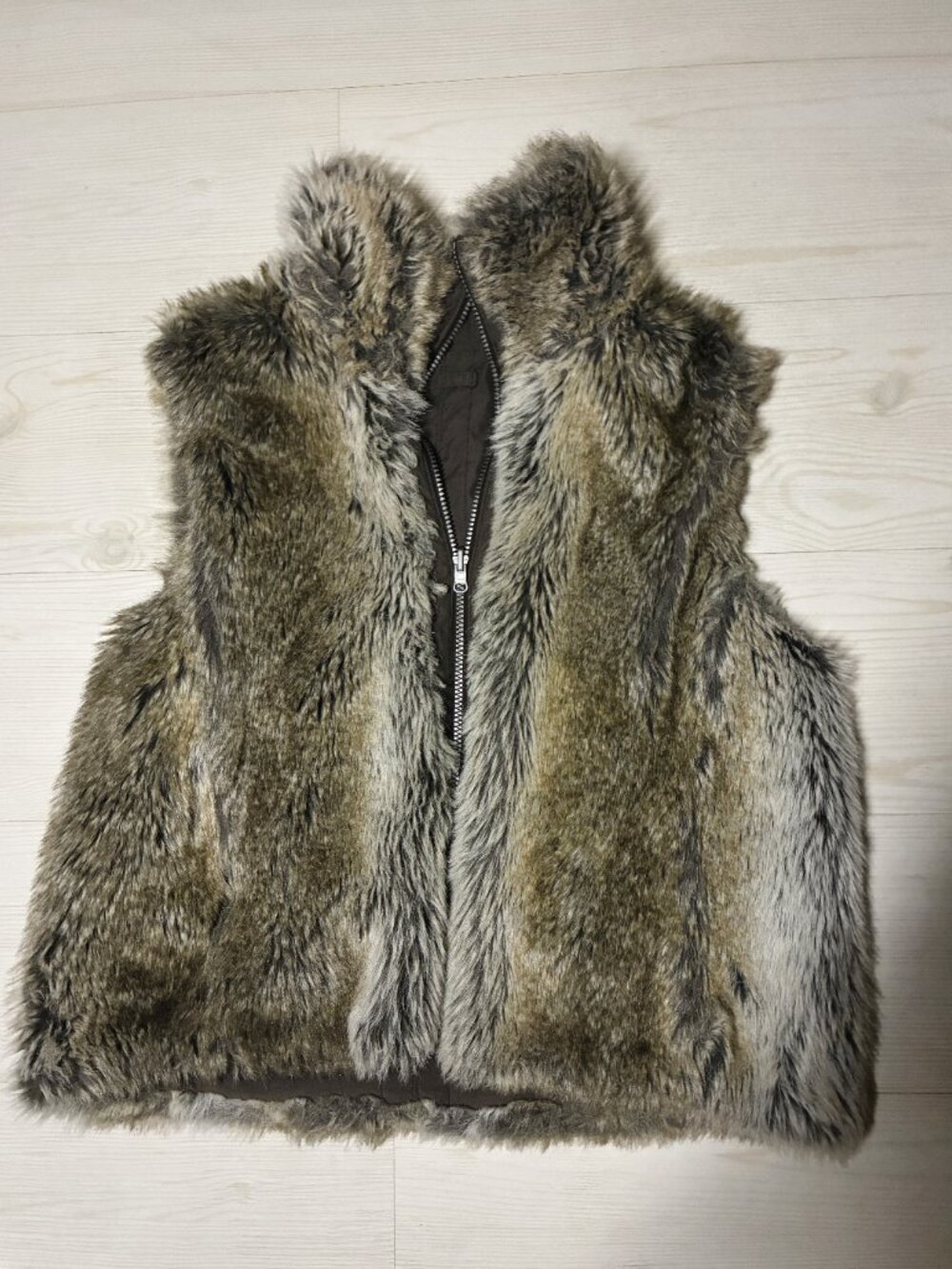 Weatherproof Garment Co. Women's Reversible Faux Fur Full-Zip Vest